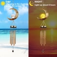 thumbnail image 3 of Moon Wind Chimes, Solar Wind Chimes for Outside Lights, Crackle Glass Ball Wind Chimes, Memorial Gifts for Grandma Moon Decor Gardening Gifts Patio Yard Christmas Decorations, 3 of 9