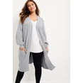 thumbnail image 4 of June & Vie Women's Plus Size Open-Front Cardigan, 4 of 4