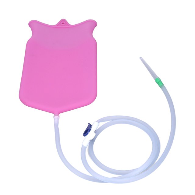 Bolsa de enema de Limpieza de colon, Herramienta completa Operación fácil de enema kit para viajar
