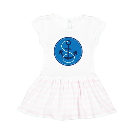 

Inktastic Nautical Anchor Sailing Gift Toddler Girl Dress