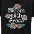 thumbnail image 3 of Instant Message - Bloom With Grace - Women's Short Sleeve Graphic T-Shirt, 3 of 6