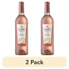 (2 pack) Gallo Family Vineyards White Zinfandel Wine 750ml Glass Bottle, 9% ABV, Shelf-Stable