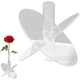 thumbnail image 5 of Jarrón con sujetalibros para flores | Jarrón acrílico transparente – Centro de mesa floral con sujetalibros para sala de estar, estudio, dormitorio, decoración de oficinas, 5 of 5