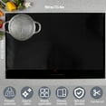thumbnail image 4 of Evjurcn Induction Cooker Cover Stove Cover for Electric Stove Silicone  Anti-Scratch Magnetic Stove Thin Mat Induction Cooktop Protector Multipurpose Stove Top Cover Pad(Black,54x90cm), 4 of 8