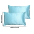 thumbnail image 3 of Juego de 2 fundas de almohada de terciopelo de 74 x 48 cm con cierre tipo sobre. Funda de almohada suave y sedosa para el cabello y la piel. Reduce el encrespamiento. Funda de almohada para dormir, 3 of 6