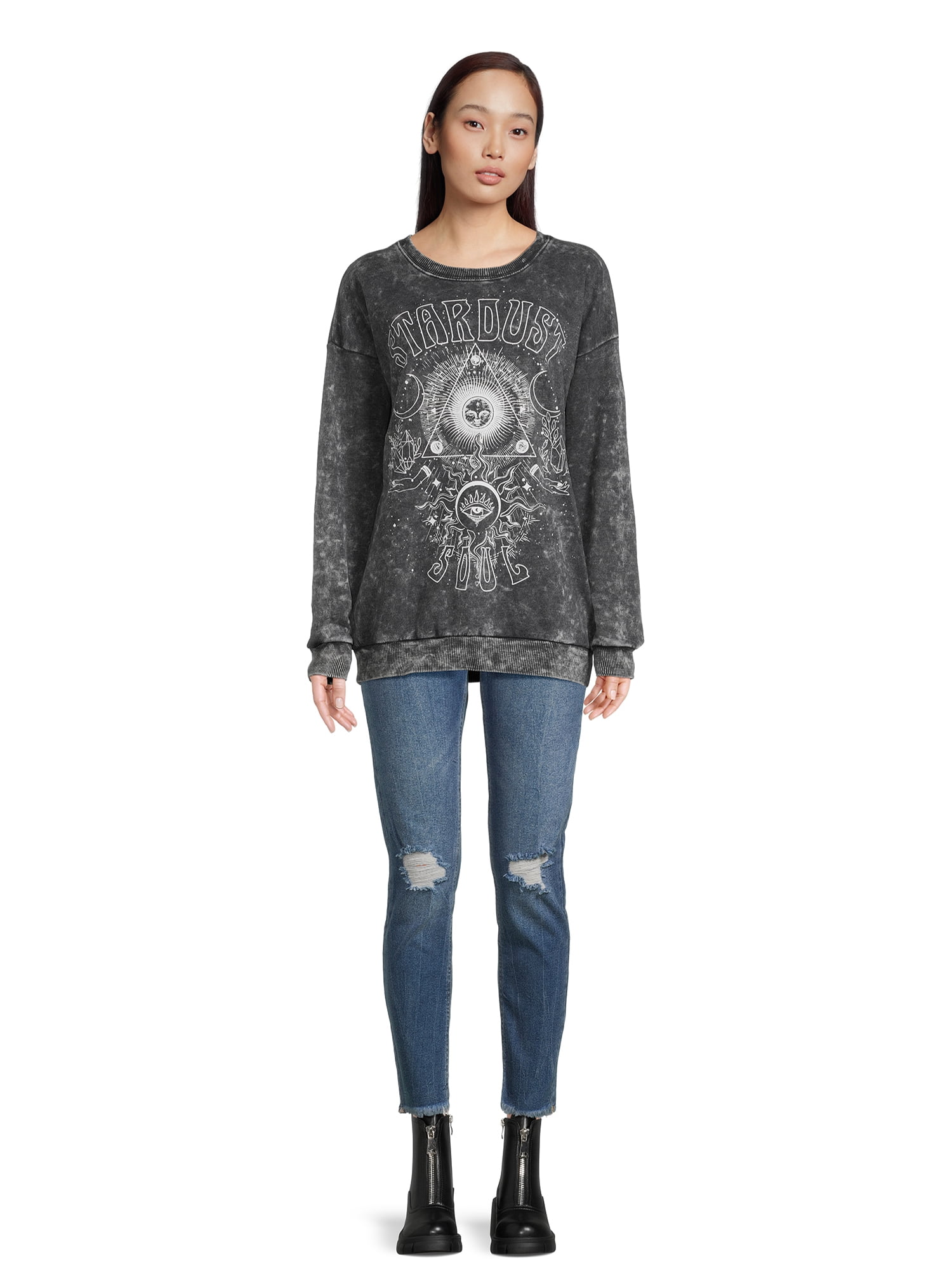 Self Esteem Juniors Mineral Wash Graphic Sweatshirt, Sizes S-XL