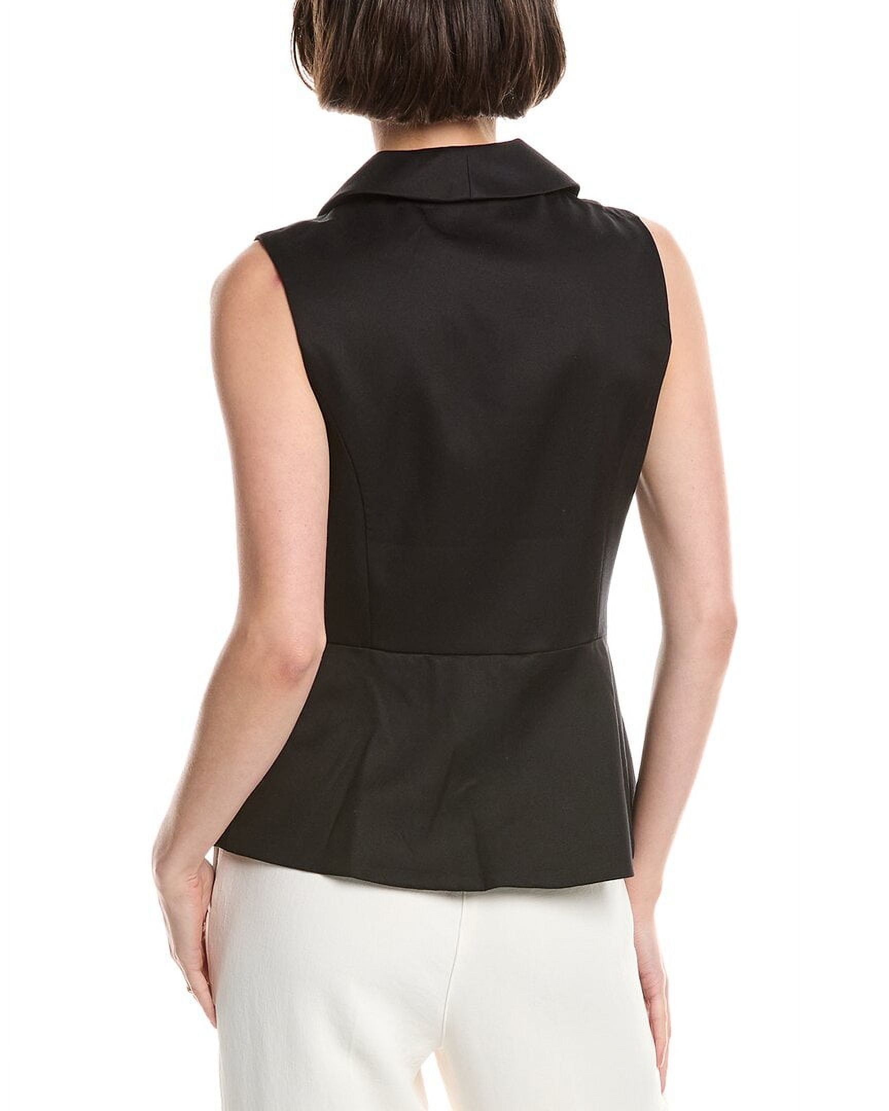 トップス MARTE Jacquard Peplum Vest トップス MARTE Jacquard Peplum Vest Over Vest - Black/Gold