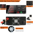 thumbnail image 4 of NICE-POWER DC Power Supply Variable, 60V 10A 600W High Power Bench Power Supply with Encoder Knob and Output Switch, Lab Power Supply Adjustable Switching Regulated Power Supply for Repair/Test, 4 of 12