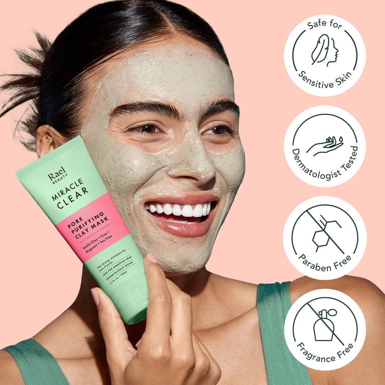 Rael Miracle Clear Pore Purifying Kaolin Clay Mask, 3.4 fl oz photo 6