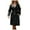 Black, variant on BYHONG Women's Windbreaker Long Loose Jacket PU Leather Jacket Female OVERSIZE Classic Lapel Jacket with Belt Jackets for Women Coat for Women White M