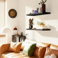 thumbnail image 6 of 2pcs/set 24" Wall Mounted Wood Floating Shelves Storage Shelving for Livingroom Bedroom, 6 of 8