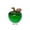 Green, variant on Crystal Apple Figurine Christmas Table Decoration Hand Blown Glass Apple Statue Fruit Figurine Ornament for Christmas Gift Birthday Wedding Home Living Room Dining Table Decor