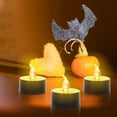 thumbnail image 5 of Taotanxi LED Tea Lights, 6 Pack Flickering Flameless Tea Lights, Warm White, Last 200H+, Battery Operated Tea Lights for Decoration(6 Pack, Warm Yellow Light, Black Base), 5 of 7