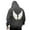 Dark Gray, variant on Winter Graphic Pullover Hoodie With Angel Wing Print Design Lined Soft Comfortable Warm Zip Up Jacket For Casual Streetwear