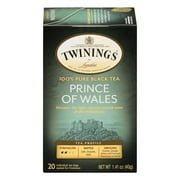 Twinings Prince of Wales Tea - Classic, Mellow Caffeinated Black Tea Bags Individually Wrapped, 20 Count
