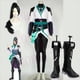 thumbnail image 2 of Disfraz de Cosplay de Game Valorant Sage, peluca, zapatos, traje de carnaval, traje de fiesta elegante para mujer adulta, botas, talla personalizada, 2 of 5