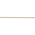 thumbnail image 3 of Collier Chaîne Torsadée 14k Or Jaune 14 Pouces 1.45mm Pendentif Charme Maillon Rond, 3 of 9