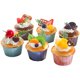 thumbnail image 1 of 6 uds., Cupcake falso Artificial, modelo decorativo de simulación de Cupcake para exhibición, decoración de cocina, accesorios de fotografía, 1 of 14