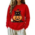 thumbnail image 6 of MVRLSH Women's Halloween Graphic Print Long Sleeve Pullover Sweater Size - M, 6 of 6
