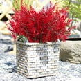 thumbnail image 4 of Sinhoon 16 Bundles Artificial Flowers Lavender Bunch Fake Plants Faux UV Resistant Flower Plastic Home Outdoor Decorations (Red), 4 of 8