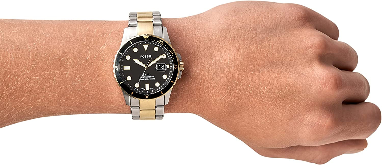 Fossil Men's FB-01 Black Dial Watch FS5653