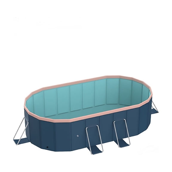 Above Ground Pool 2.1m PVC folding pool (not inflatable) bathes and cools in summer, suitable for outdoor patio beach garden,Inflatable Pool