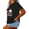 thumbnail image 6 of Anbech Cute Heart T-Shirts for Women Plus Size Graphic LOVE Short Sleeves Tees, 6 of 9