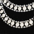 thumbnail image 1 of Rhinestones Chain Welded Double Row for DIY Clothing Decoration Accessories 1 Yard, 1 of 4