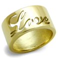 thumbnail image 1 of Alamode TK1878-7 Anneau en Acier Inoxydable IP Gold pour Femmes Sans Pierre - Taille 7, 1 of 1