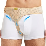 Tenbon Inguinal Hernia Belt Truss for Men and Women Left or Right Side Support with Compression Pads