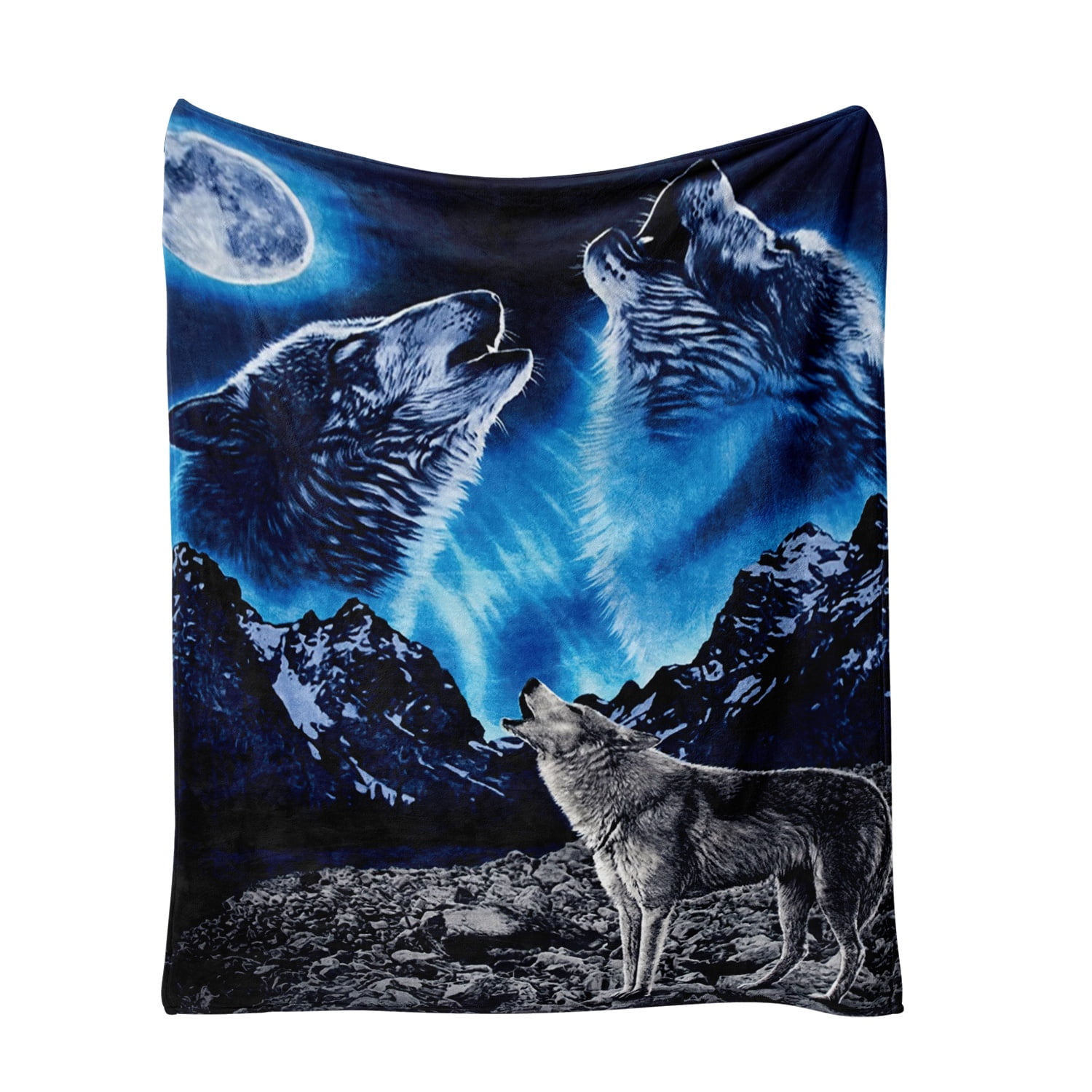 Fleece Blanket for Bed & Sofa - Soft Printed Throw Blanket, Fuzzy Blankets & Throws 50x60 Inches