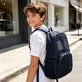 thumbnail image 2 of Weebloom Mesh School Backpack For Kids Boys Girls Breathable Gym Lightweight Daily College School Large Bookbag Middle High School College Blue, 2 of 4