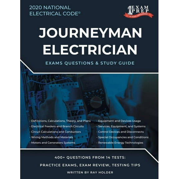 Oklahoma 2020 Journeyman Electrician Exam Questions and Study Guide: 400  Questions for study on the National Electrical Code (Paperback)