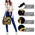 thumbnail image 2 of CHOYURME CHONYURM Women Floral Tote Bags Large Shoulder Bag Fashion Handbag with Zipper Closure for Gym Hiking Picnic Travel Beach, 2 of 7