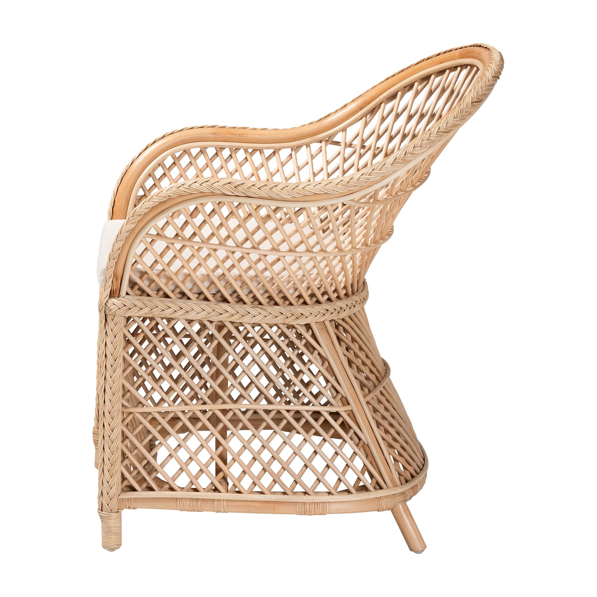 bali & pari Casilda Boho Arm Chair, Natural