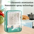 thumbnail image 7 of Kezqiaxn Desk Fan Portable Misting Fan Handheld Personals Mist Fan, Battery Operated Rechargeable Mini Fan with Water Spray Green, 7 of 7