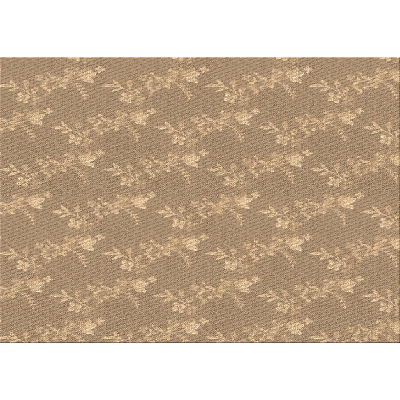 Ahgly Company Machine Washable Indoor Rectangle Transitional Brown Sand Brown Area Rugs, 8' x 10'