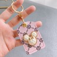 thumbnail image 1 of Disney Minnie Mouse Access Card Case Leather Card Holder Cartoon Keychain Door Lock Access Tags Key Storage Protective Cover, 1 of 6