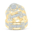 thumbnail image 3 of 10Kt Yellow Gold 3/4Ctw Natural Diamond Nk Fashion Round Trio Set, Womens Size: 6.5 / Mens Size: 11, 3 of 3