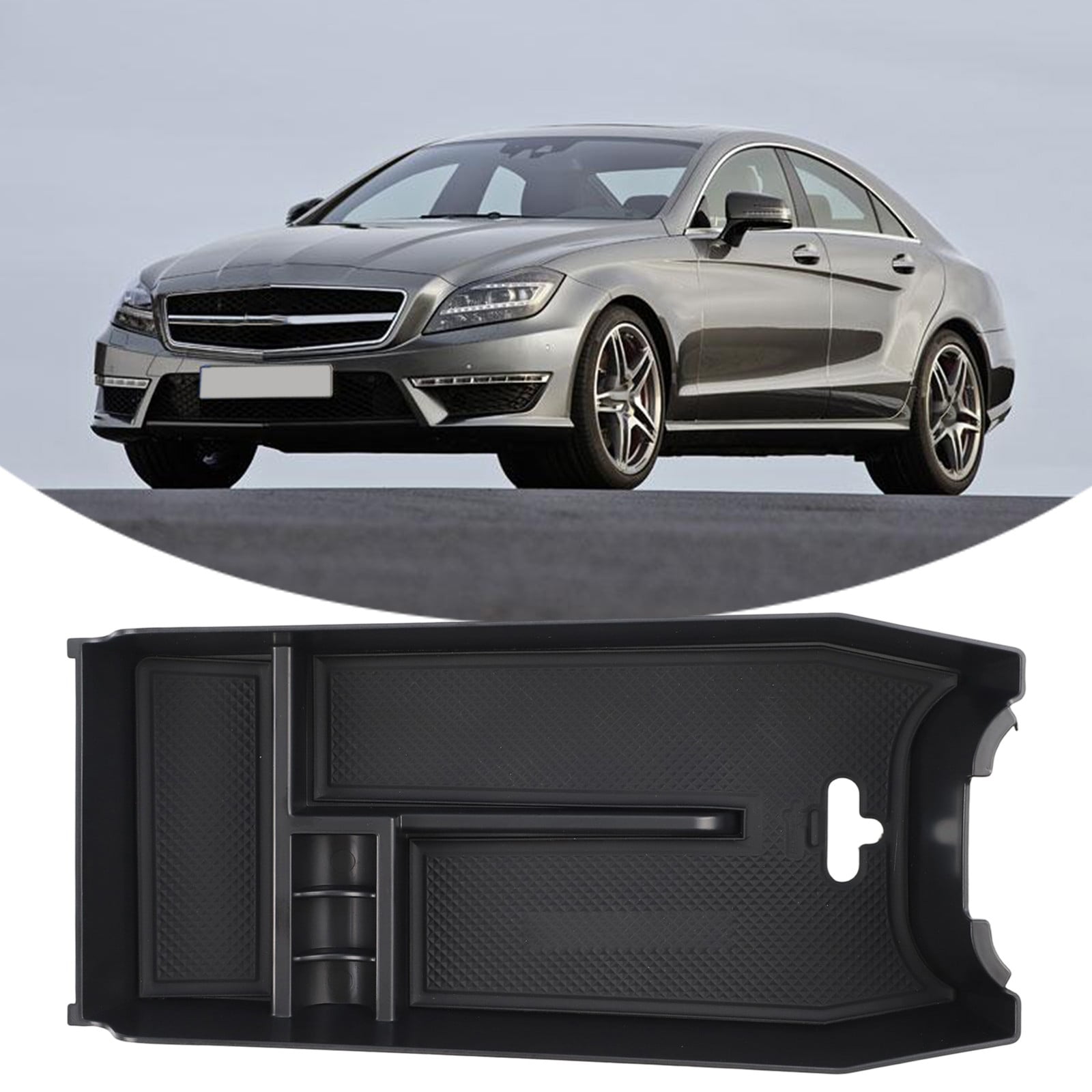 Car Armrest Storage Box Tray for Mercedes for Benz 2012-2017 Centre Console Organizer Car Interior Accessories