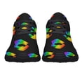 thumbnail image 3 of Unisex Fashion Rainbow Shoes, LGBT Sneakers for Men Women, Lightweight Breathable Running Walking Shoes Black Size 10.5, 3 of 7