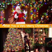 GHODEC Christmas Lights Battery-Powered, 43ft 130LED Fairy Lights with Timer, 8 Modes, Waterproof, Suitable for Outdoor, Home, Garden, Party, Holiday, Christmas Tree Decorations (Multi-Color)
