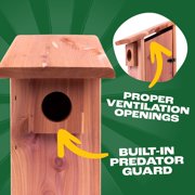 Pennington Classics Cedar Bluebird House With Predator Guard