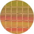 thumbnail image 1 of Ahgly Company Tapis Rond Lavable en Machine Intérieur Transitionnel Jaune, 5 Pieds Rond, 1 of 7