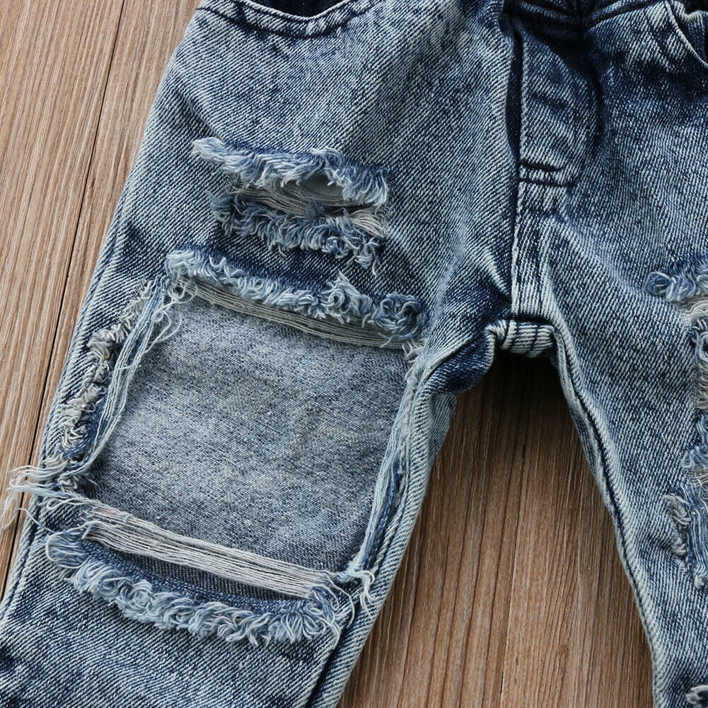 infant jeans with holes