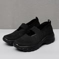thumbnail image 4 of NOKIO Womens Slip-On Walking Shoes Summer Breathable Mesh Shoes Running Shopping Flat Comfort Wedge Platform Loafers Casual Shoes Women's Hollow Out Wedge Sport Shoes, 4 of 9
