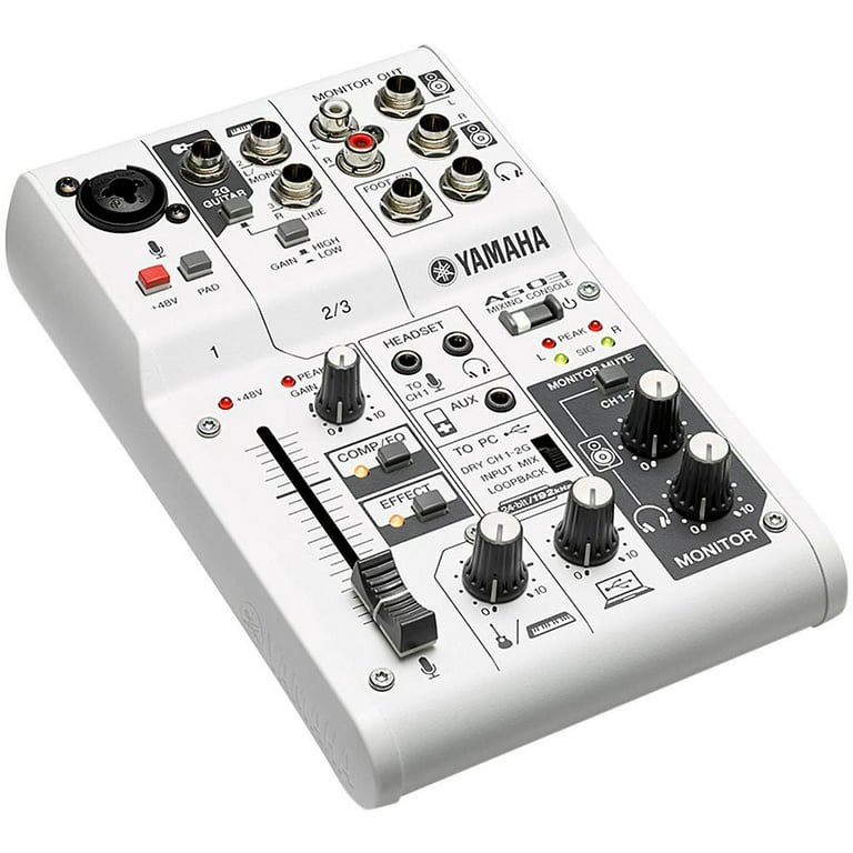 Yamaha AG03 Mixer / USB Audio Interface (3-Channel) - Walmart.com