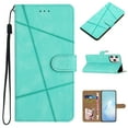 thumbnail image 1 of ELEHOLD Premium Vegan Leather Case for iPhone 14 Pro 6.1 inch Ultra Slim Leather and Soft TPU with Shockproof Magnetic Closure Hand Strap Wallet Stand Case with Card Slots, Green, 1 of 12