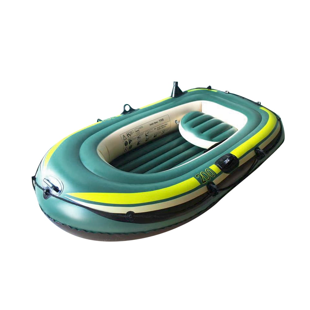 PVC Inflatable 3 Person Boat Fishing Boat Kayak Canoe Rowing Air Boat Drifting 
