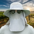 thumbnail image 4 of Wide Brim Detachable Face Cover Fishing Cap Adjustable Strap UV Protection Neck Cover Sun Hat Outdoor Supplies, 4 of 7